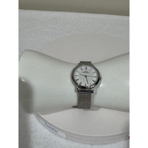 Women's IBSO Boerni Albisino Watch adjustable Silver mesh strap White dial